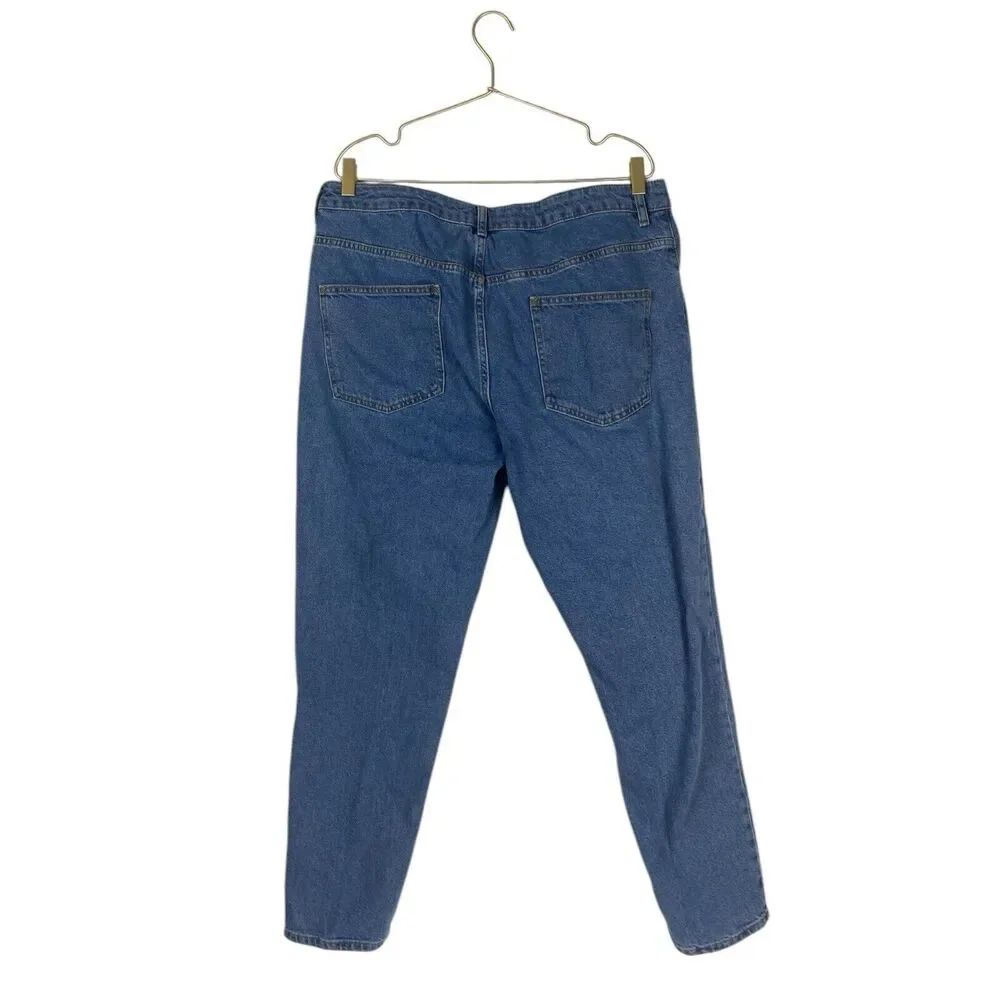 ASOS Design Classic Rigid Jeans Mid Wash Blue‎ Slim Fit Tapered Mens 38x34 594